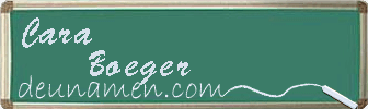 Cara Boeger Visitenkarte